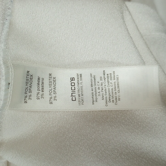 Chico's Easywear Ivory Blouse Gorgeous - Picture 5 of 7
